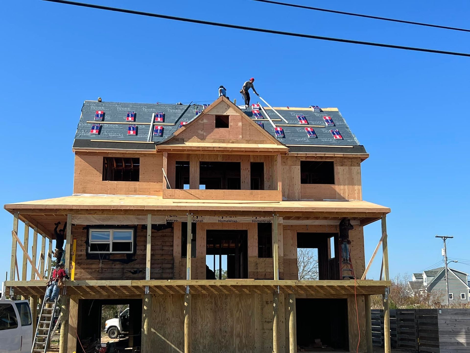 New roof construction