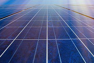 Close up shot of a solar panels