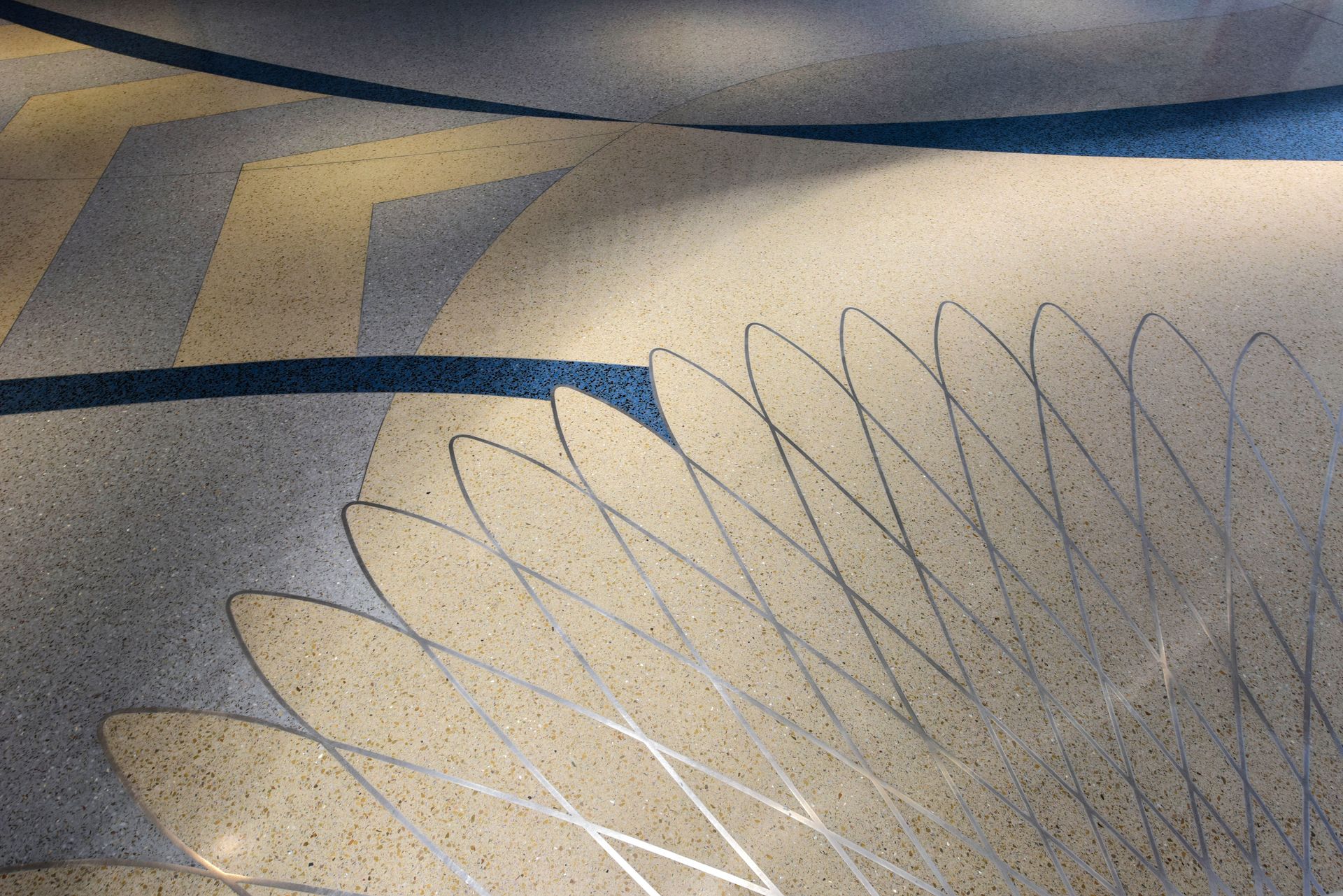 A close up of a wall with a pattern on it