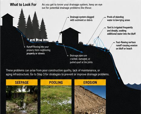 Infographic on drainage problems