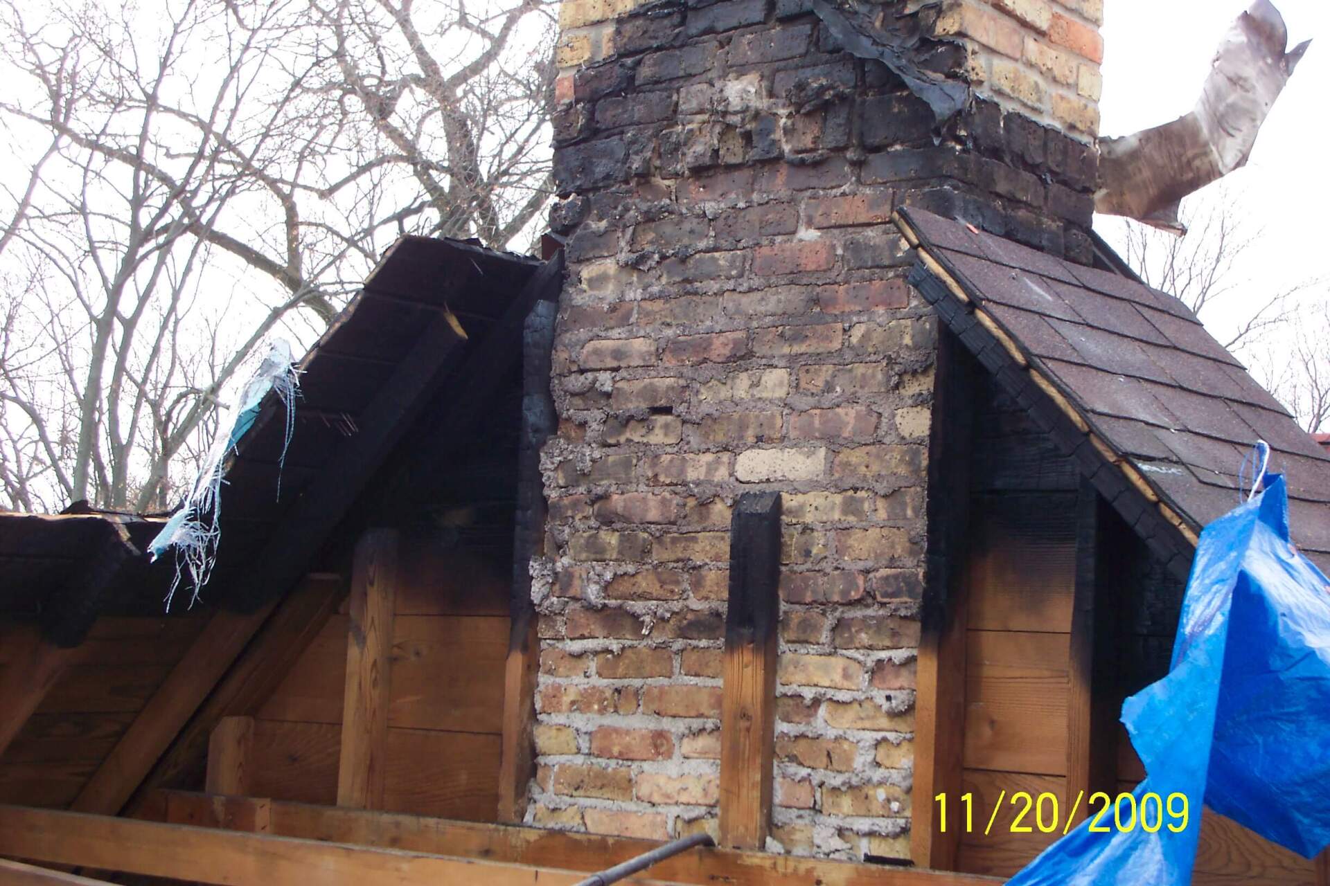 Fire damage restoration