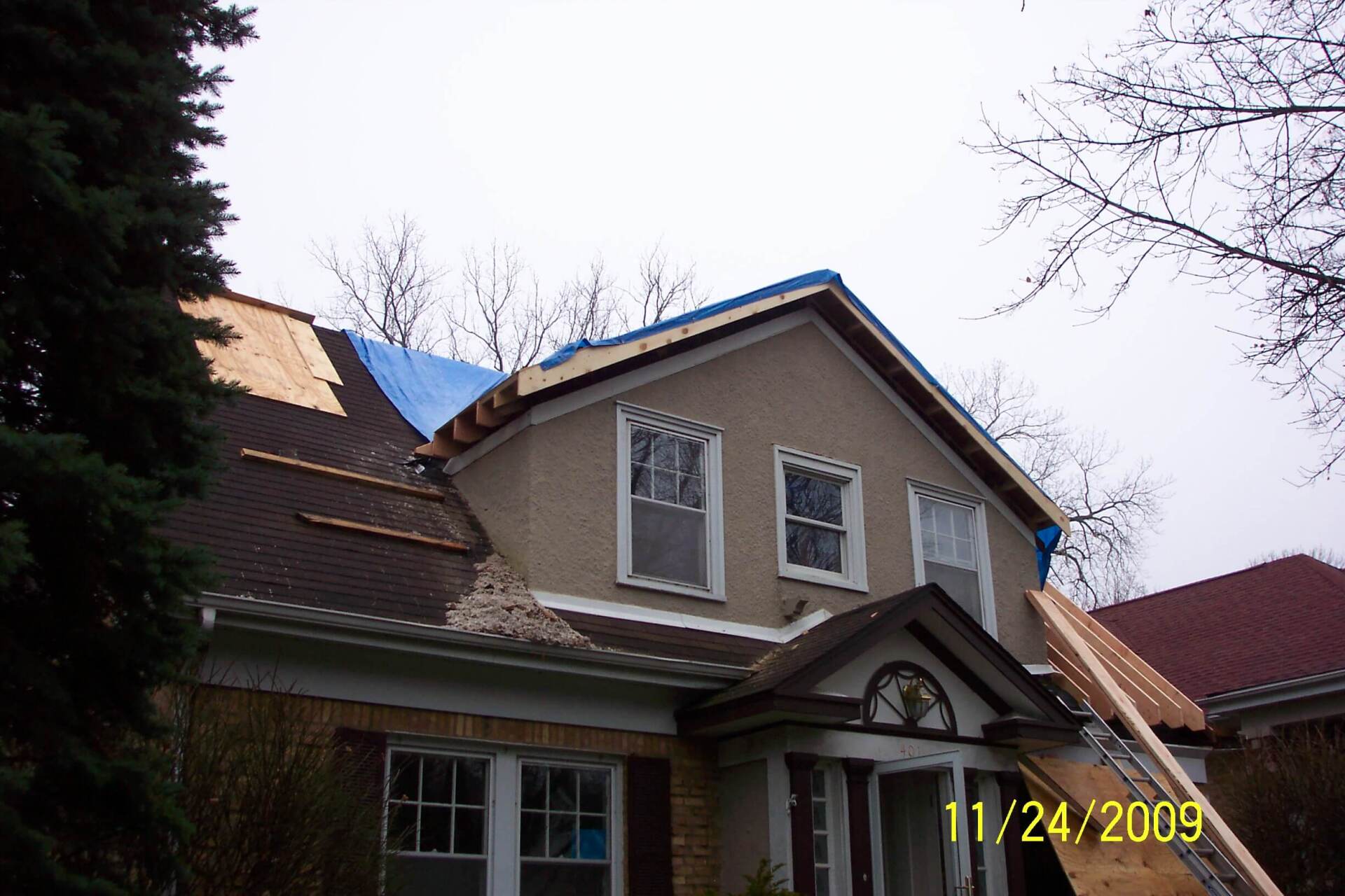 Fire damage restoration