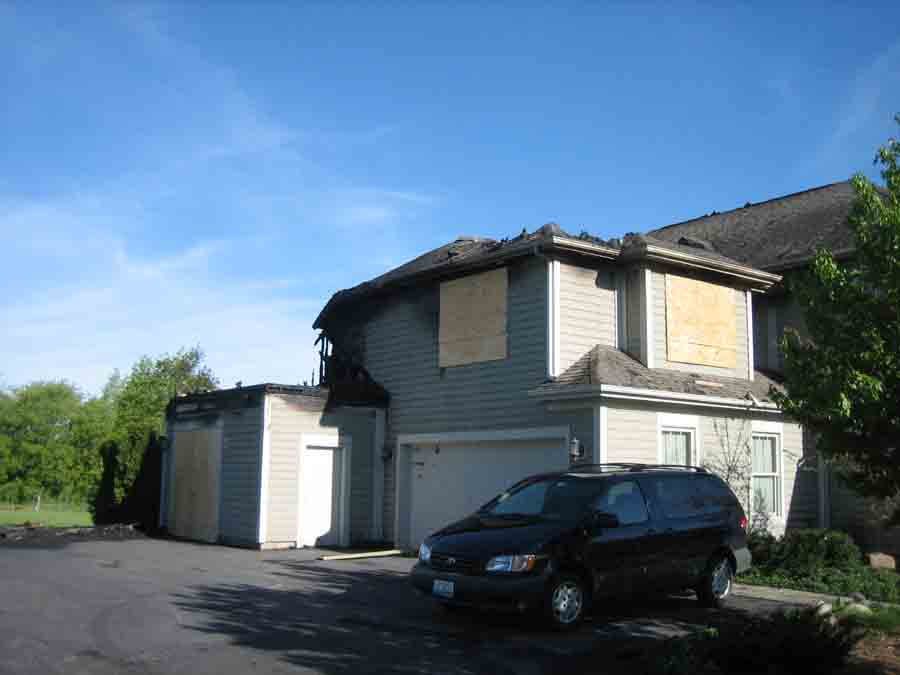 Fire damage restoration