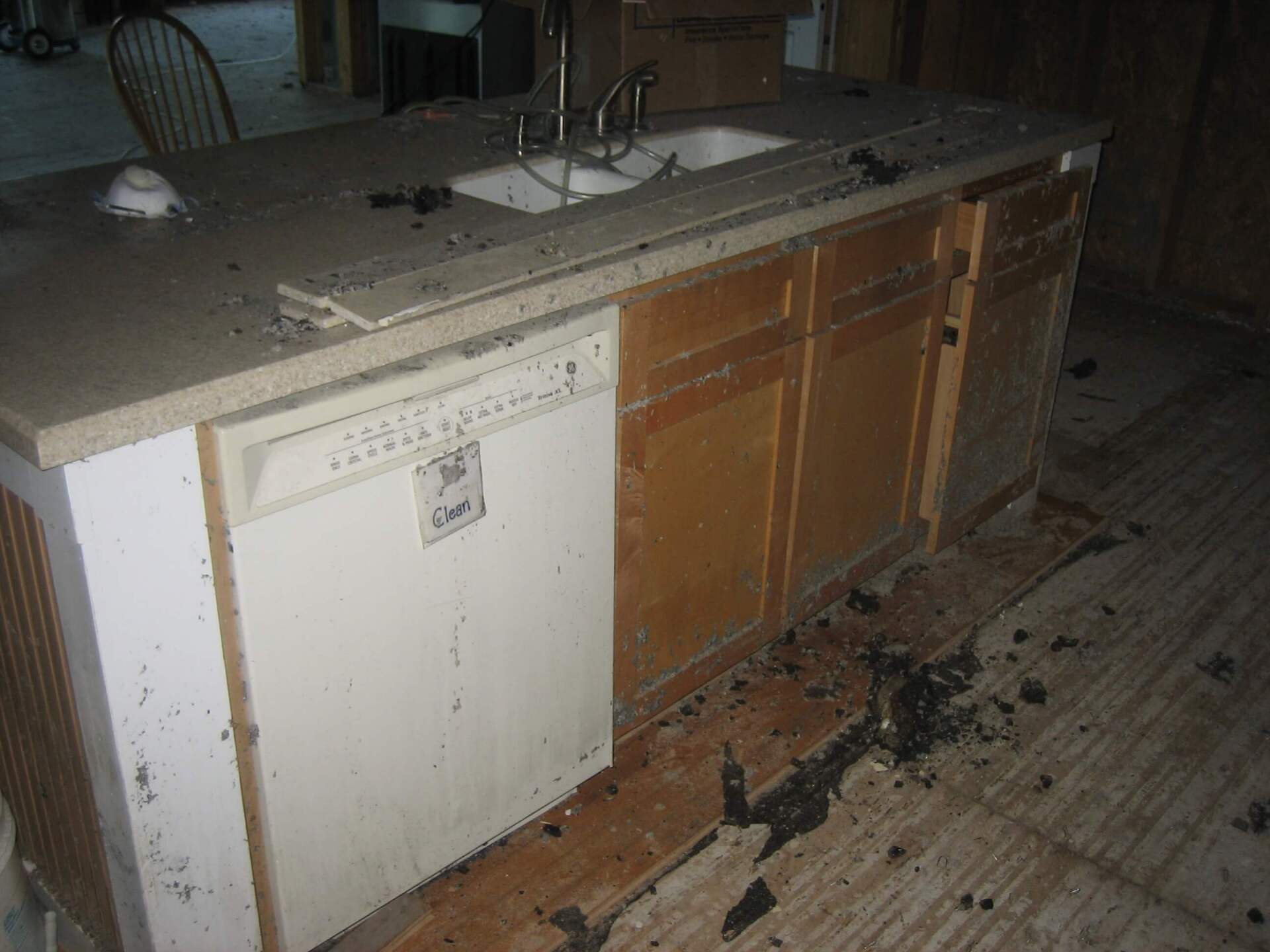 Fire damage restoration