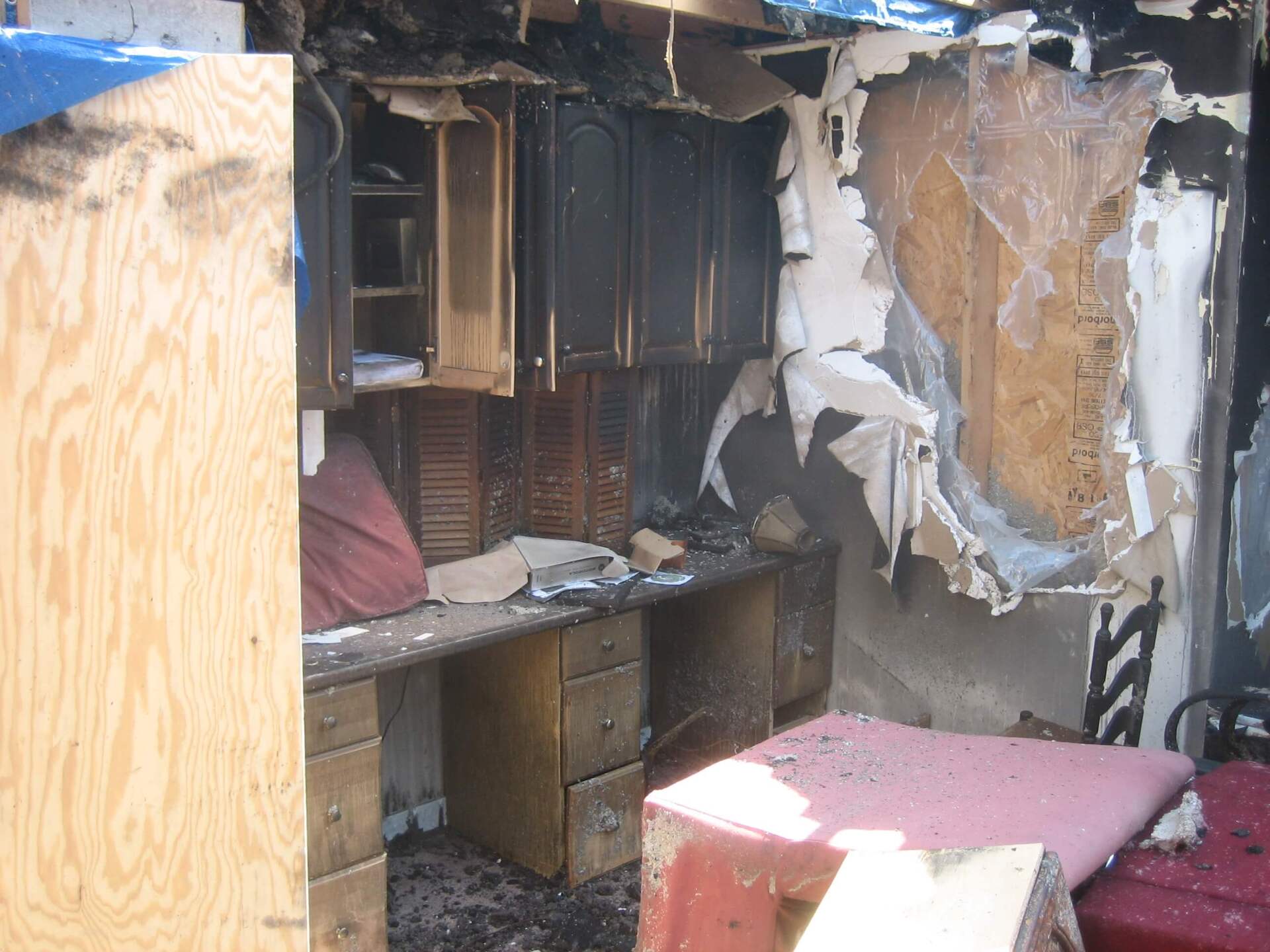 Fire and water damage restoration