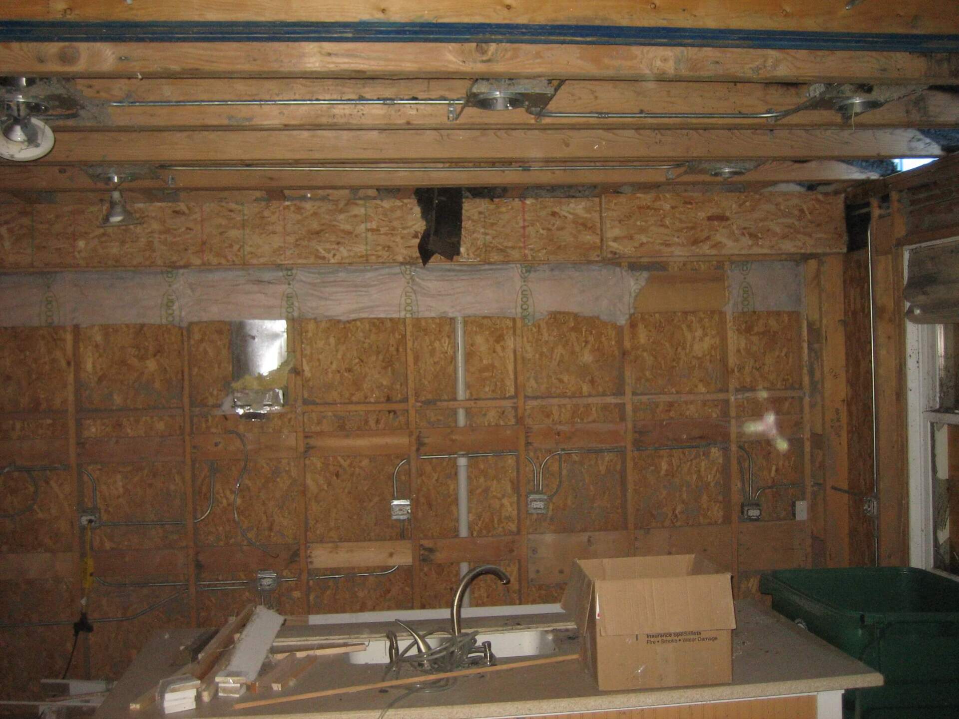Fire and water damage restoration