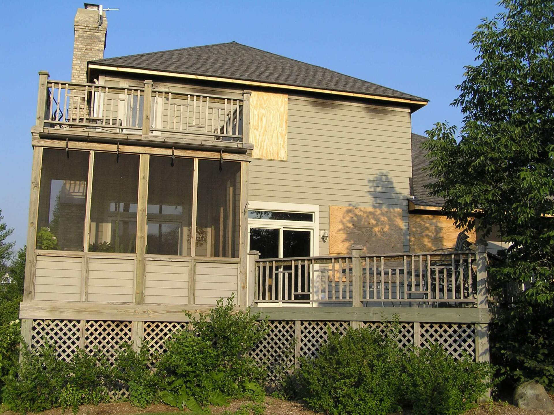 Fire and water damage restoration