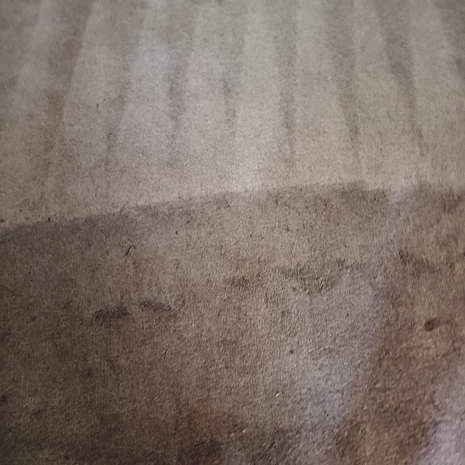 a before and after picture of a carpet being cleaned