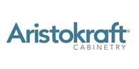 Aristokraft Cabinetry logo in blue on a white background.