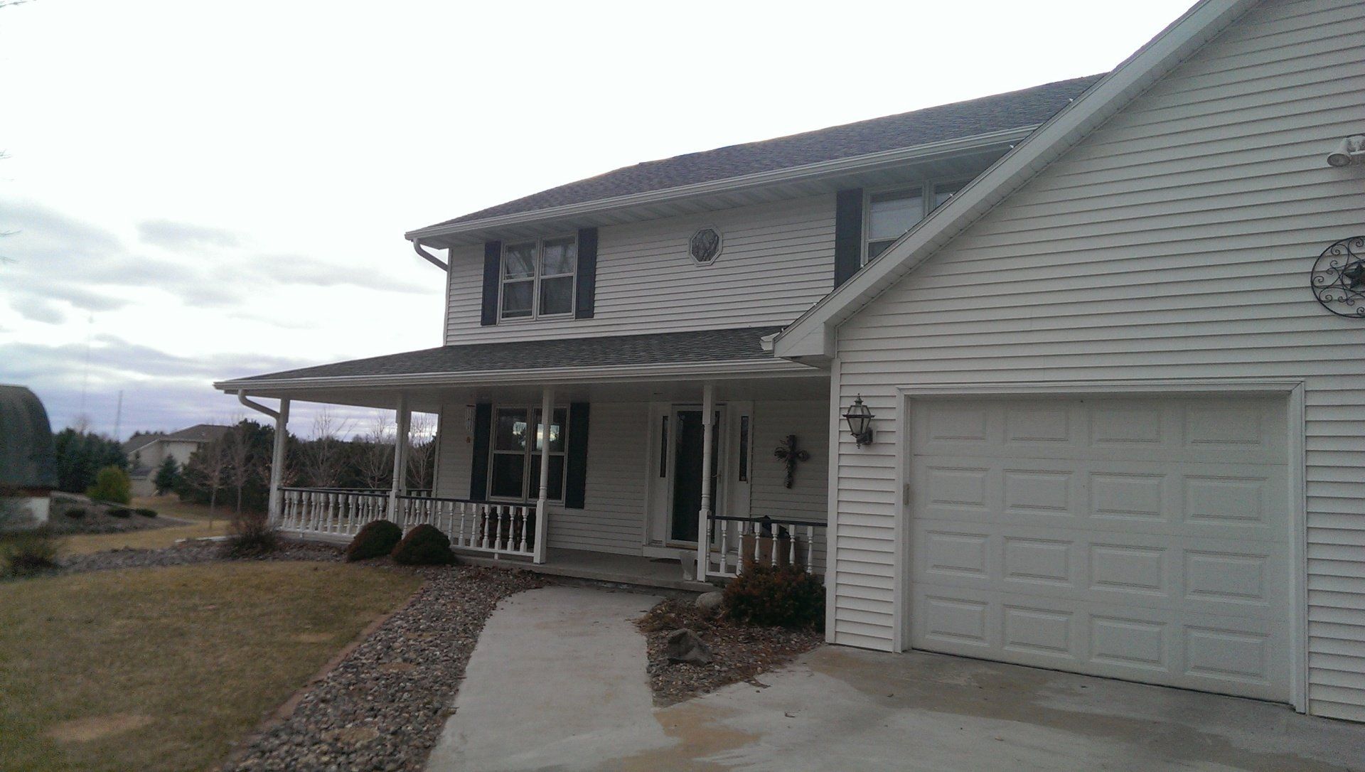 New White Gutters, 3x4 Downspout, and LeafX Gutter Covers