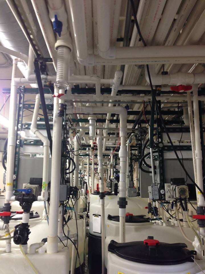 A room filled with lots of pipes and tanks