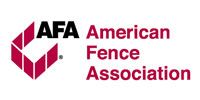 The logo of the American Fence Association, featuring black text 