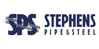 Logo for Stephens Pipe & Steel, featuring the letters 