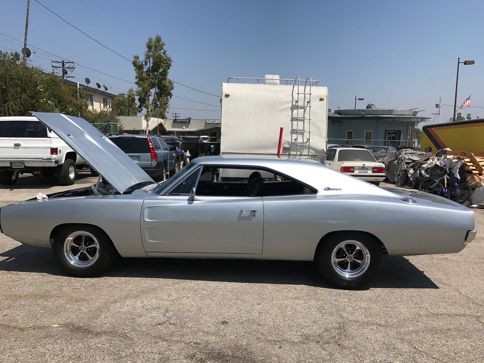 Silver Chrysler Charger