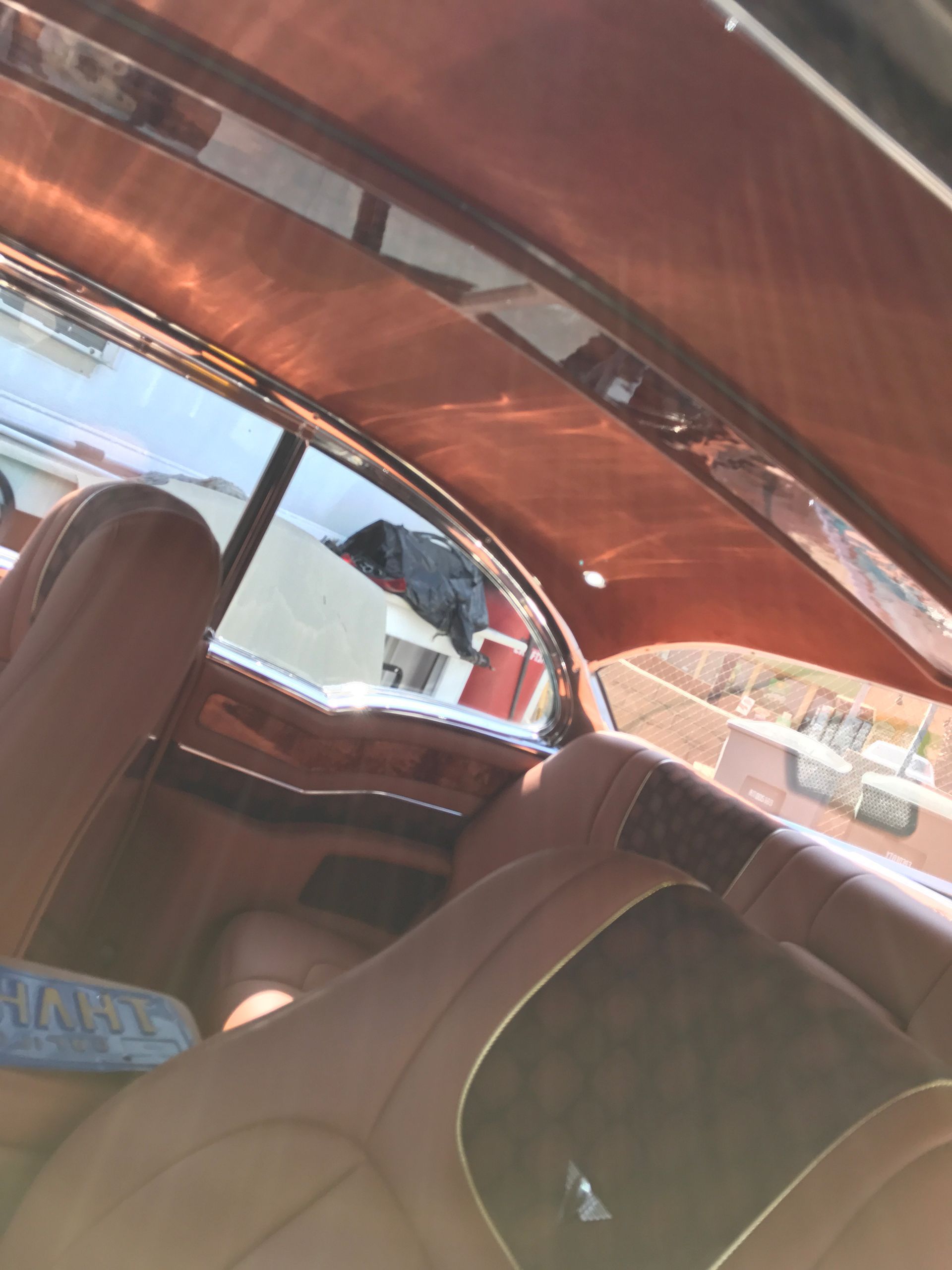 Green Chevrolet Bel Air seats