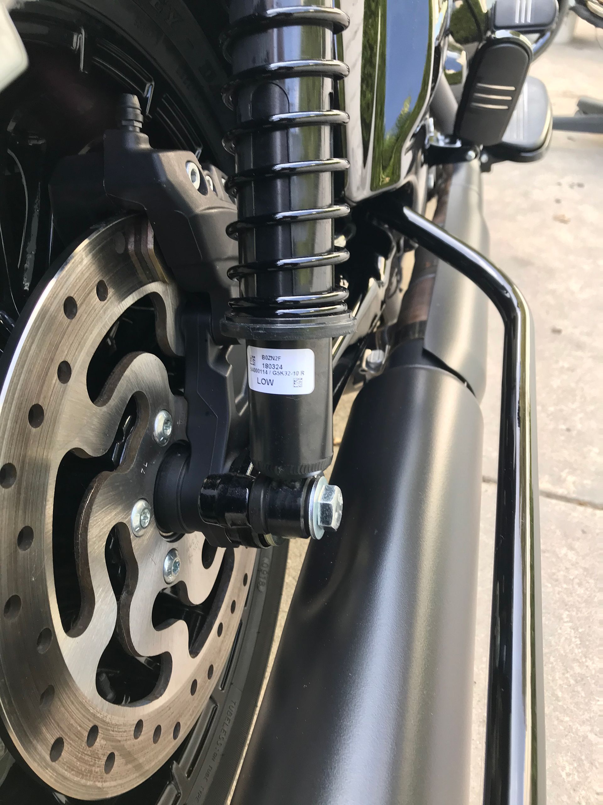 Harley Davidson motorcycle suspension