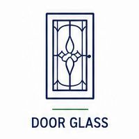 Decorative glass door panel icon