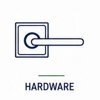 Hardware icon with a door handle
