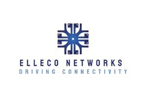 Blue and white logo for