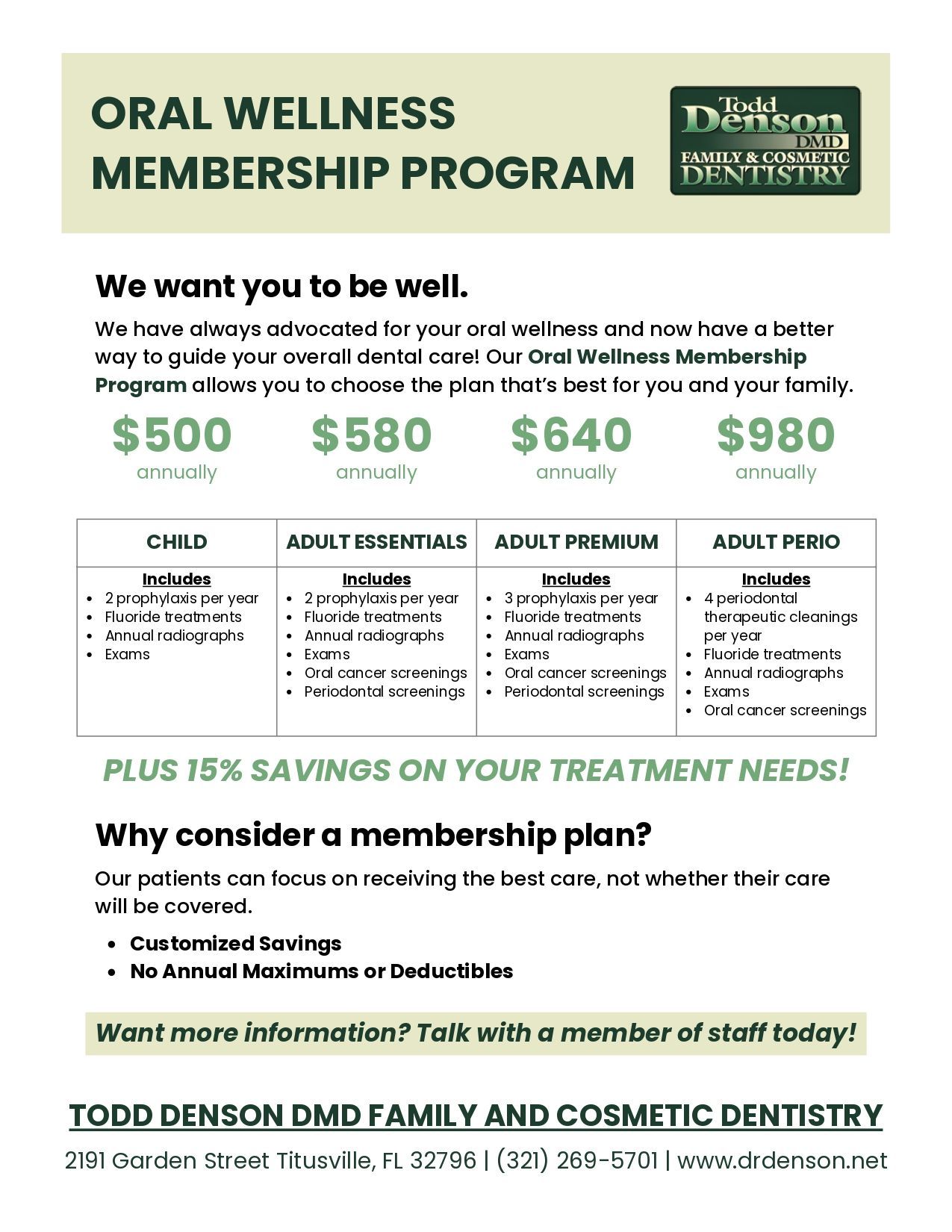 Denson Loyalty Plan