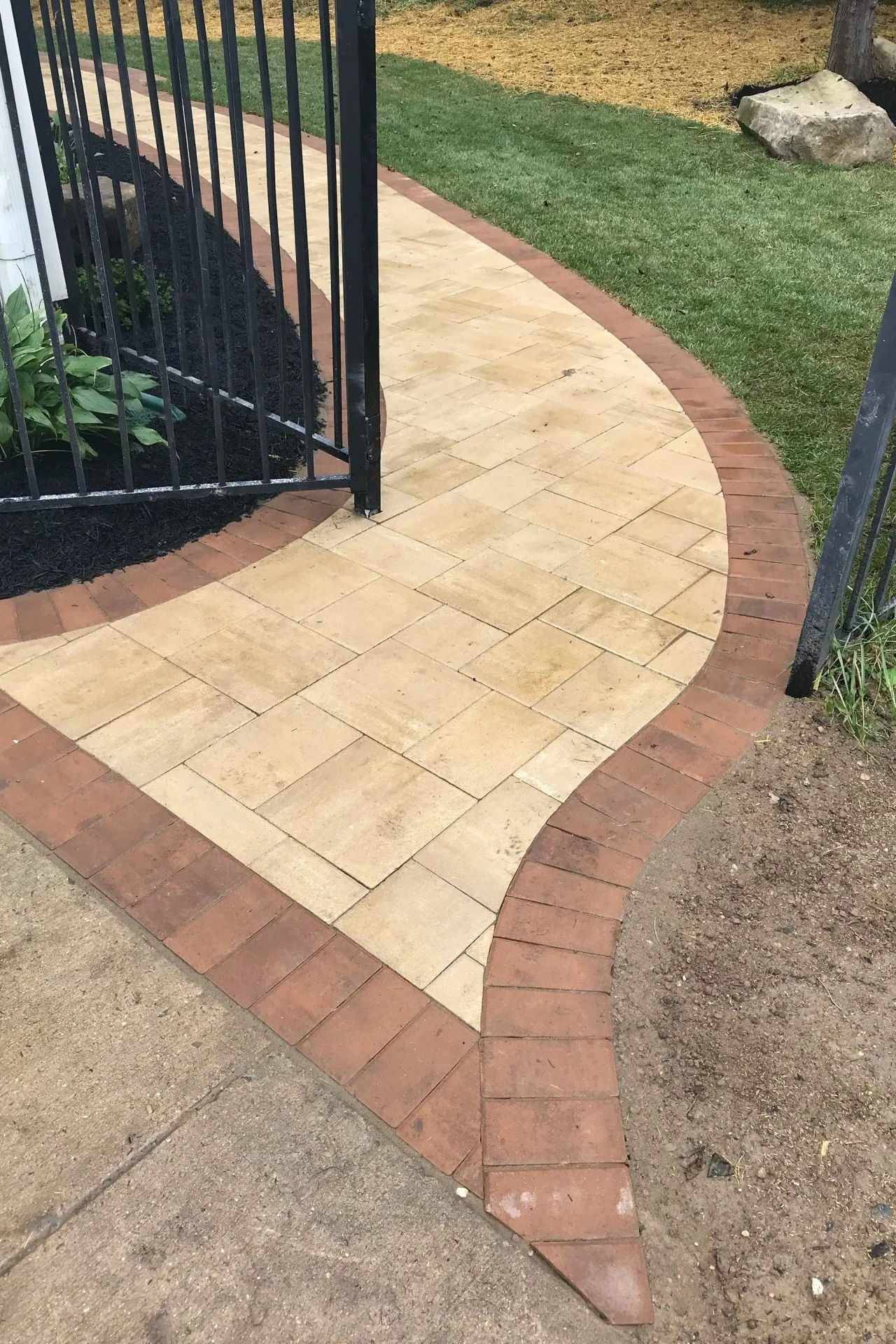 Paver Walkway After