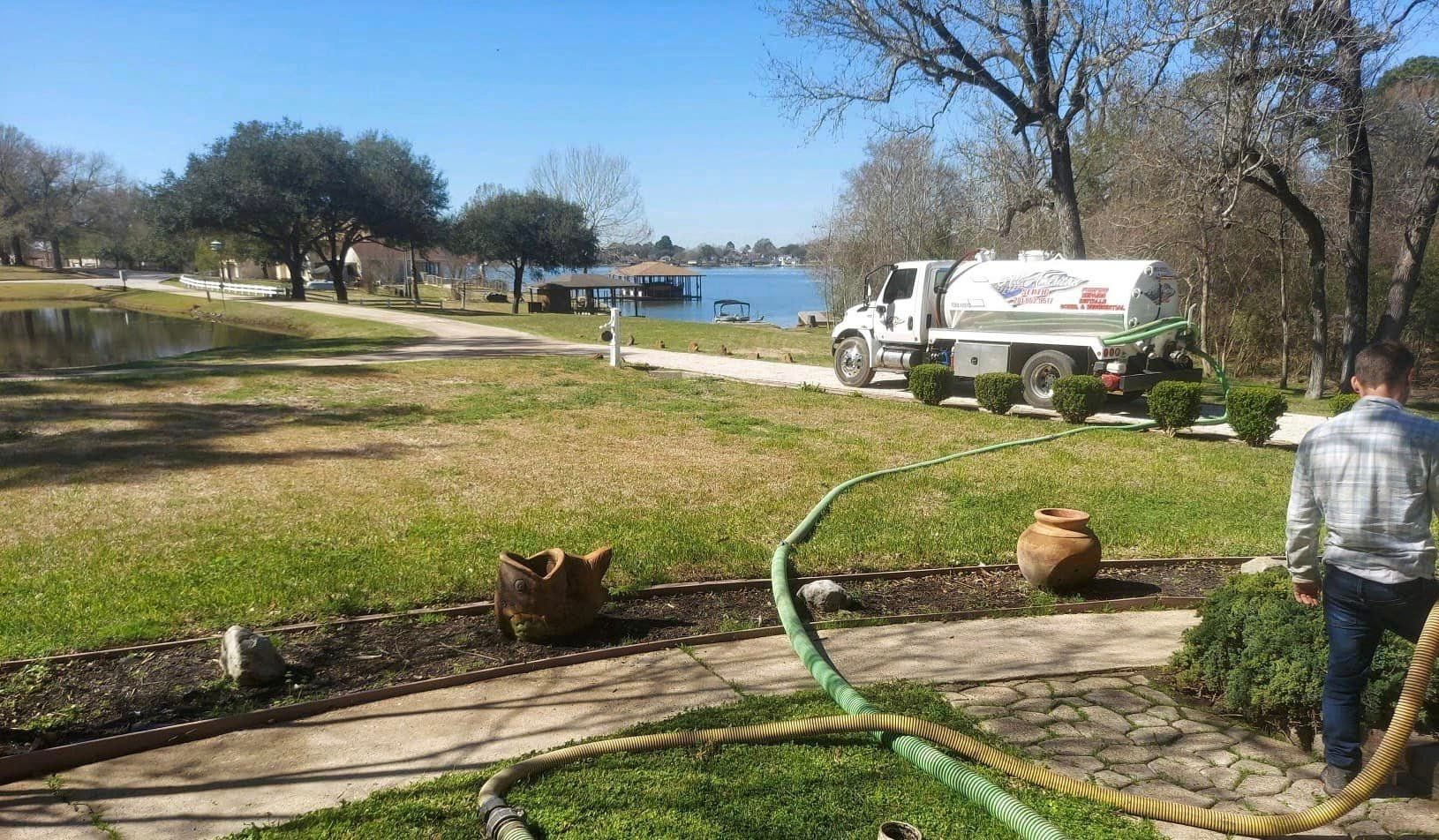 All American Septic vehicle tank