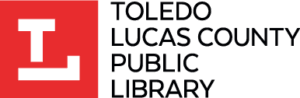 The logo for the toledo lucas county public library