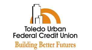 The logo for the toledo urban federal credit union building better futures