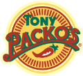 A tony packo 's logo with a red pepper in the middle.