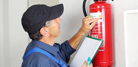 Fire extinguisher inspection