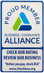 Proud member of Business Consumer Alliance