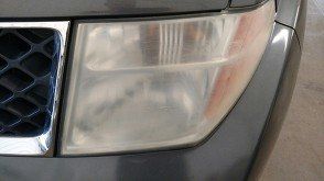 Before picture of dull headlight