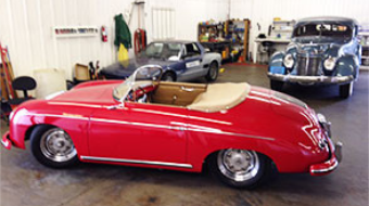 Exterior of a red car