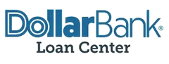 Dollar Bank Loan Center logo in blue and gray text