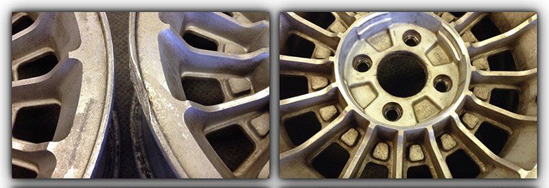 A close up of a wheel with a hole in the middle