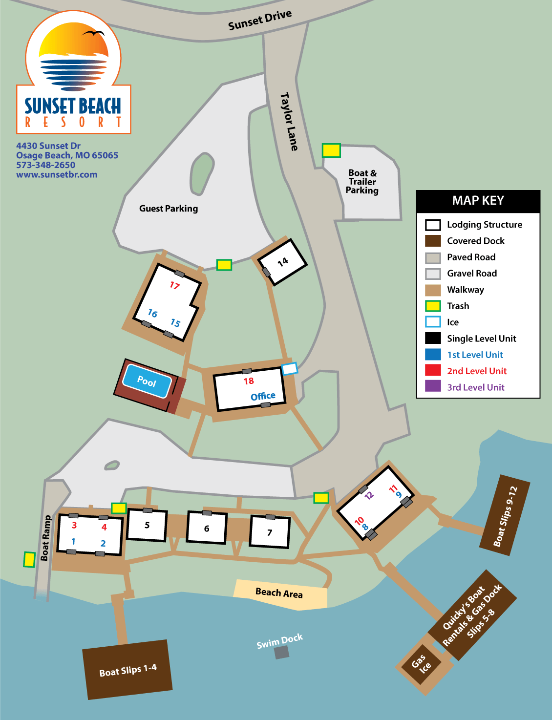 Sunset Beach Resort map