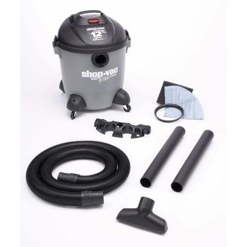 Shop-Vac wet/dry vacuum with hose, attachments, filter, and extension wands on a white background
