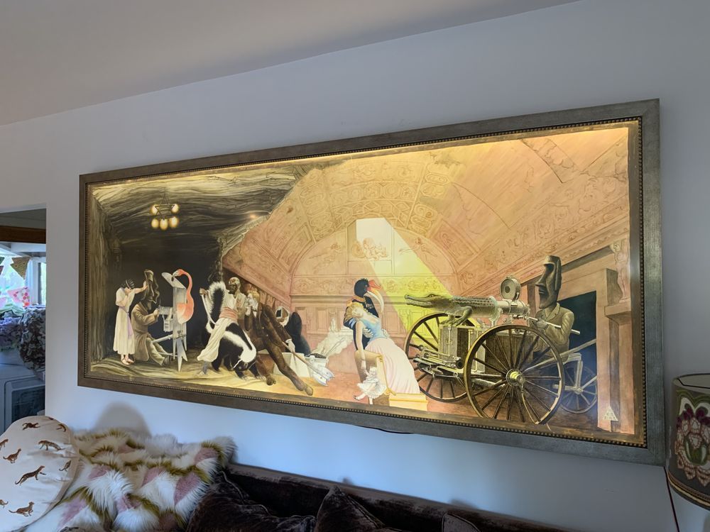 David Normal Art illuminated by LED Lights