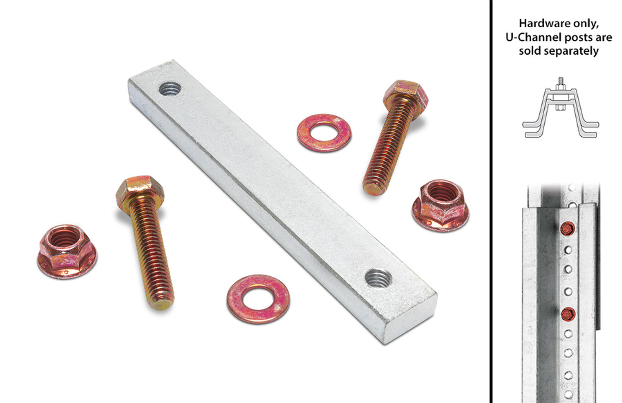 A metal bar with nuts and screws on it