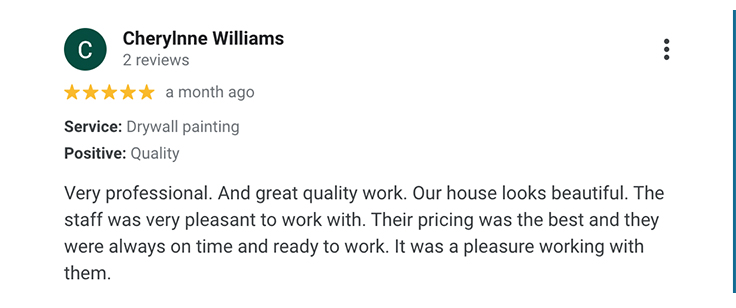 Cherylnne Williams - Google Review