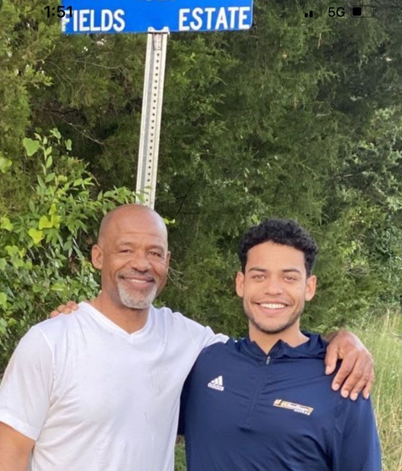 Arnold Fields and staff