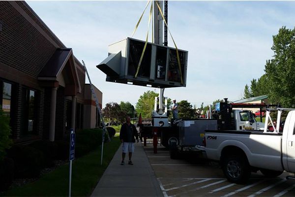 Commercial HVAC installation -1