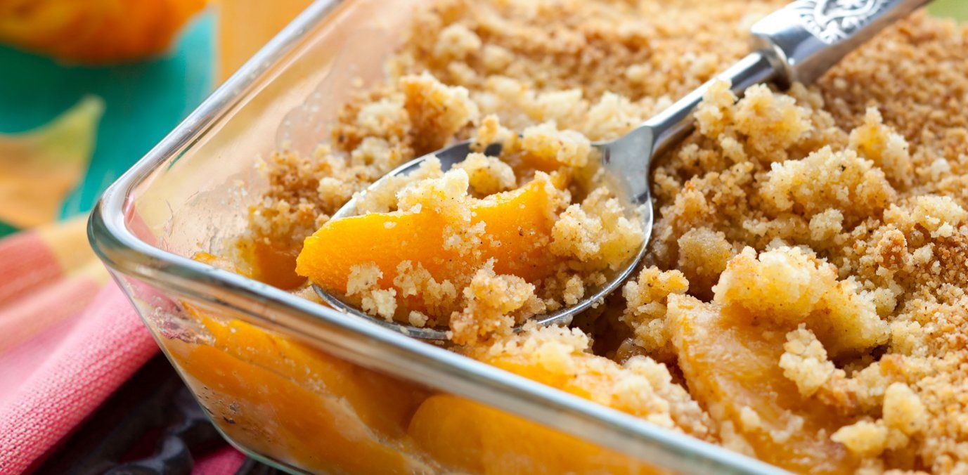 Peach cobbler