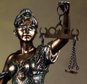Lady holding Scales of justice