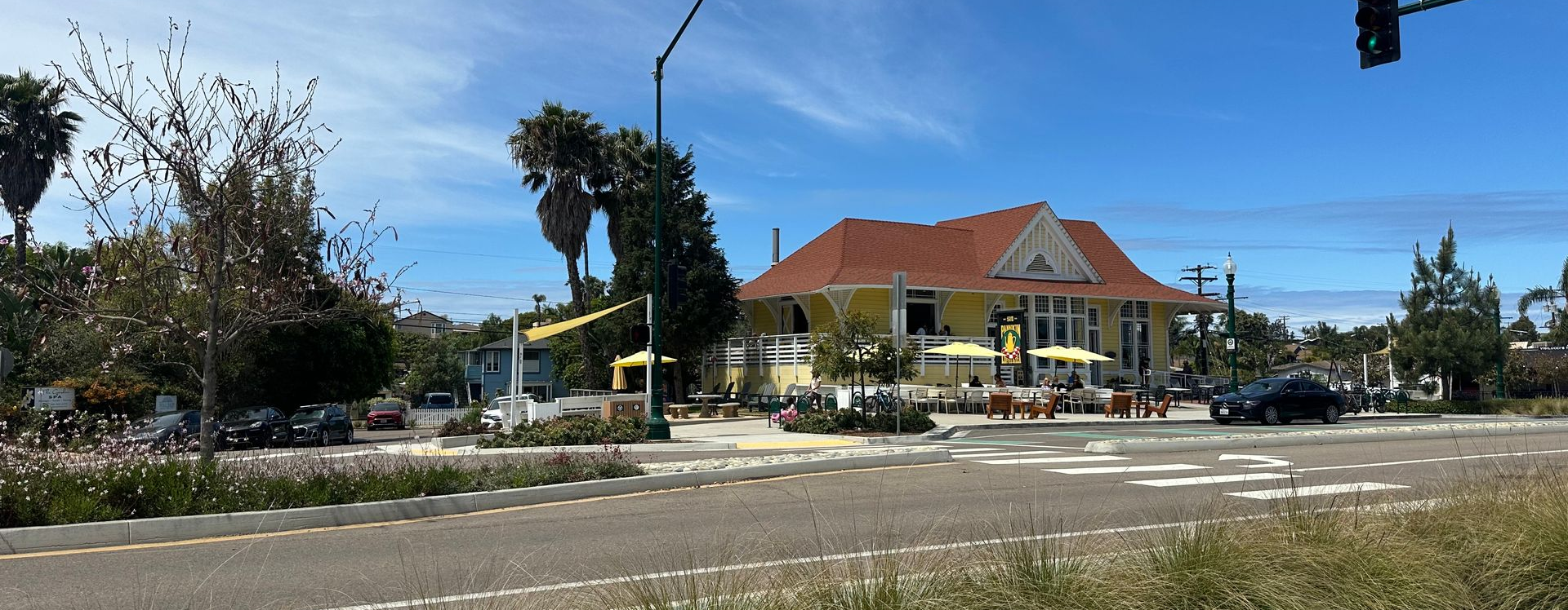 Pannikin Coffee and Tea on Coast Highway in Leucadia CA local landmark near plumbing service area