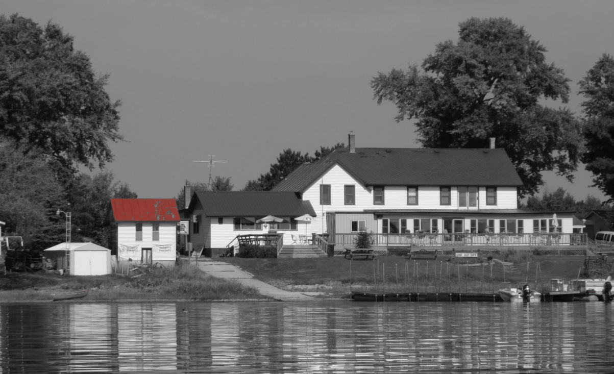 Restaurant view from the lake