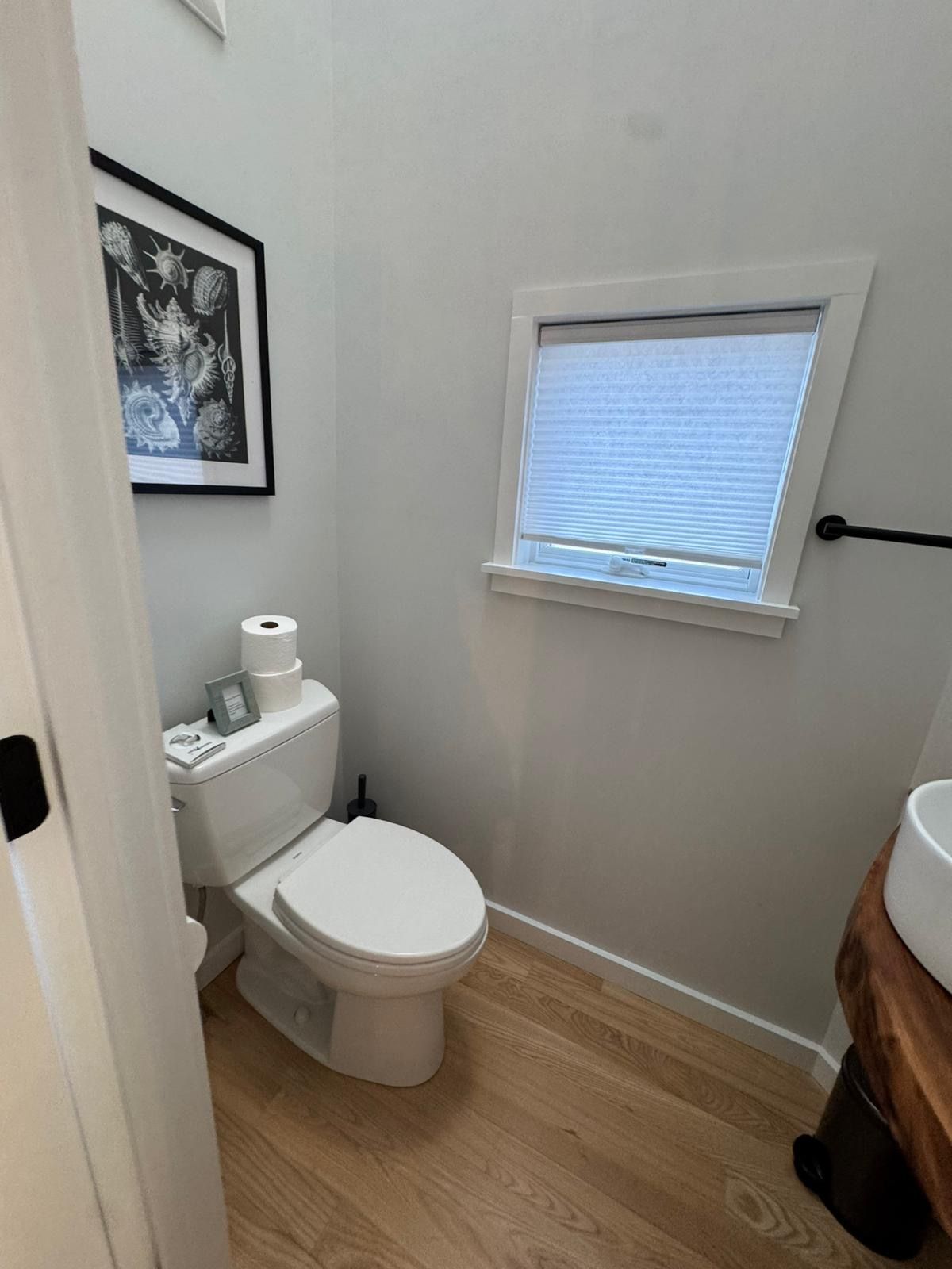 Cleaned bathroom area