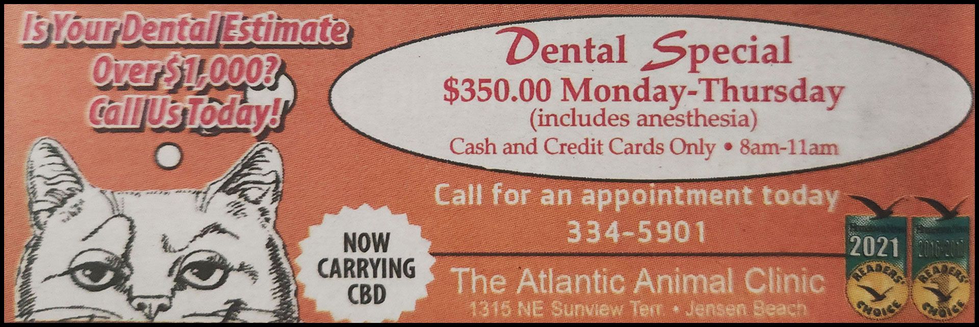 Atlantic Animal Clinic - dental special