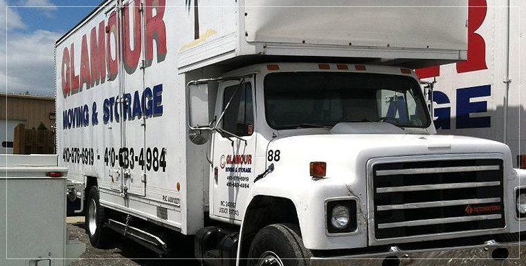 Moving company truck