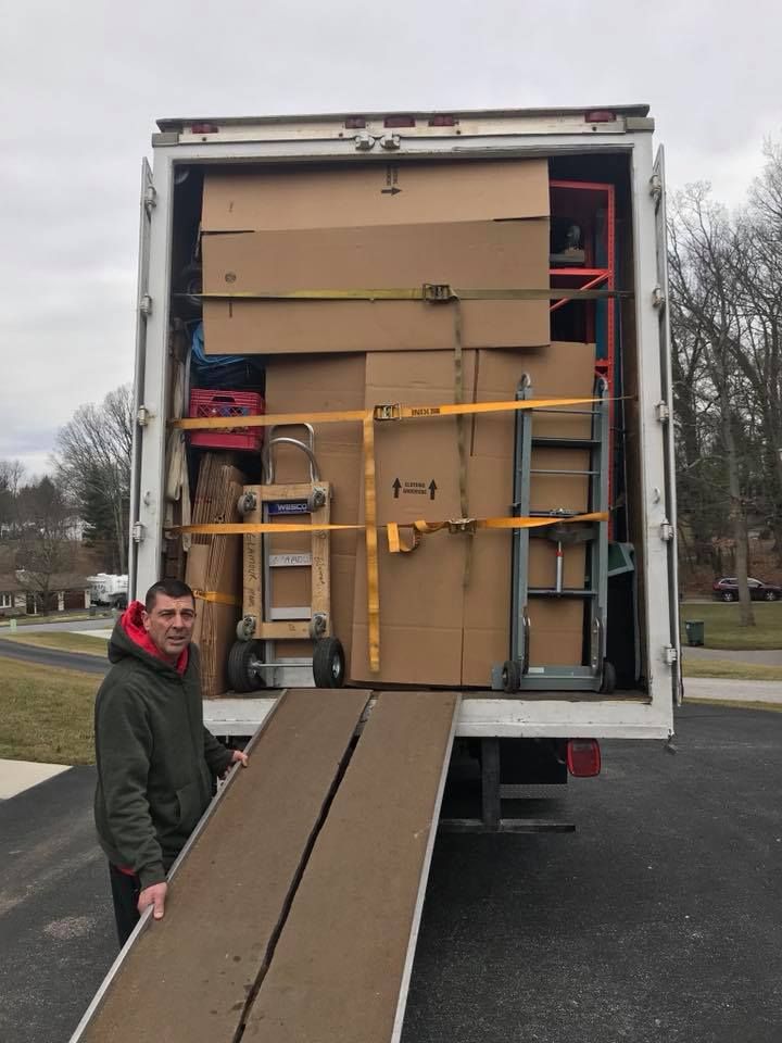 Professional movers truck